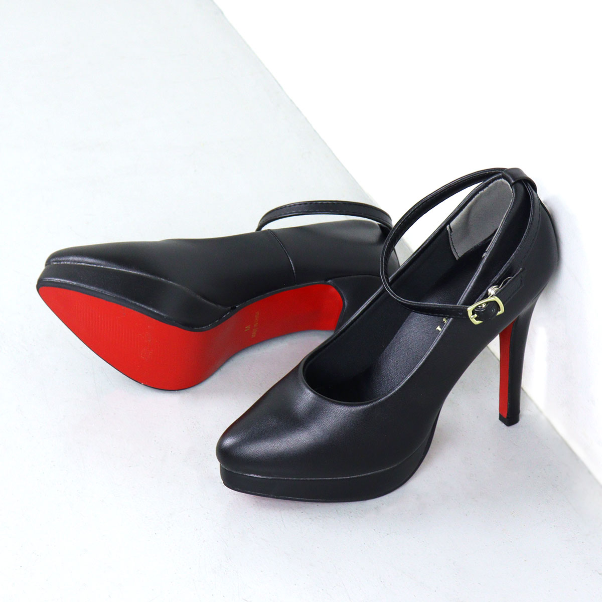 楽天市場】パンプス 痛くない ハイヒール ピンヒール ストラップ 12cm