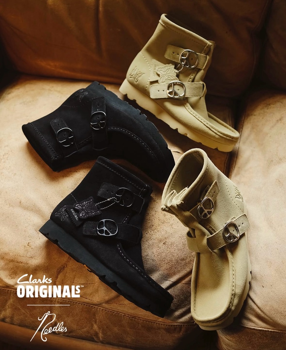 NEEDLES x Clarks 3タイプの『Wallabee』が国内4月5日より発売 | UP
