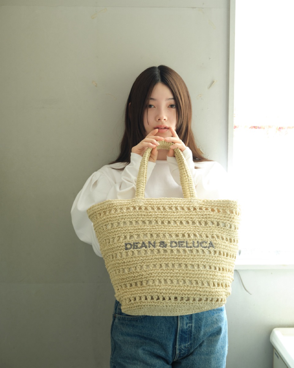 DEAN & DELUCA x BEAMS COUTURE クロッシェバスケットバッグが国内7月8