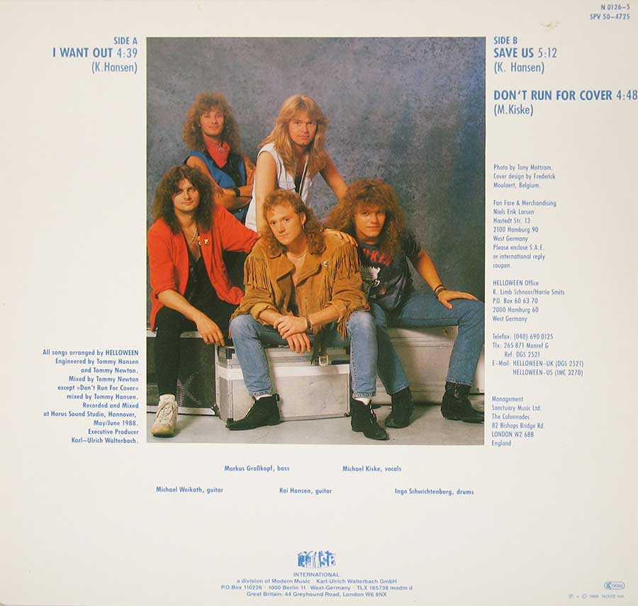 HELLOWEEN I Want Out 12