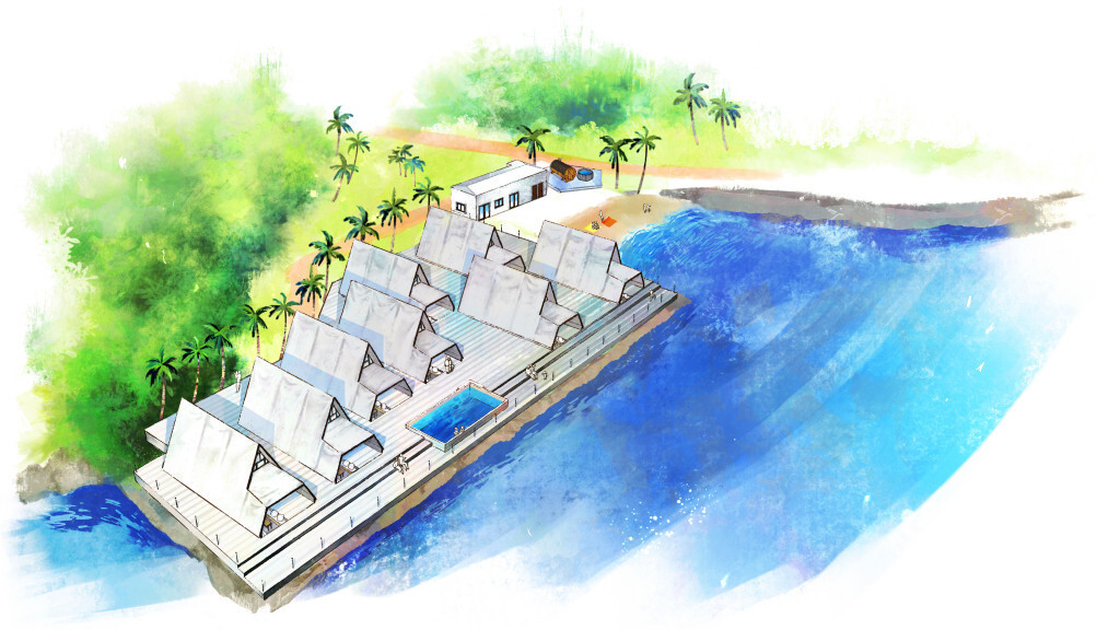 瀬戸内の海が目の前に広がる グランピング型リゾート施設「SETONITE