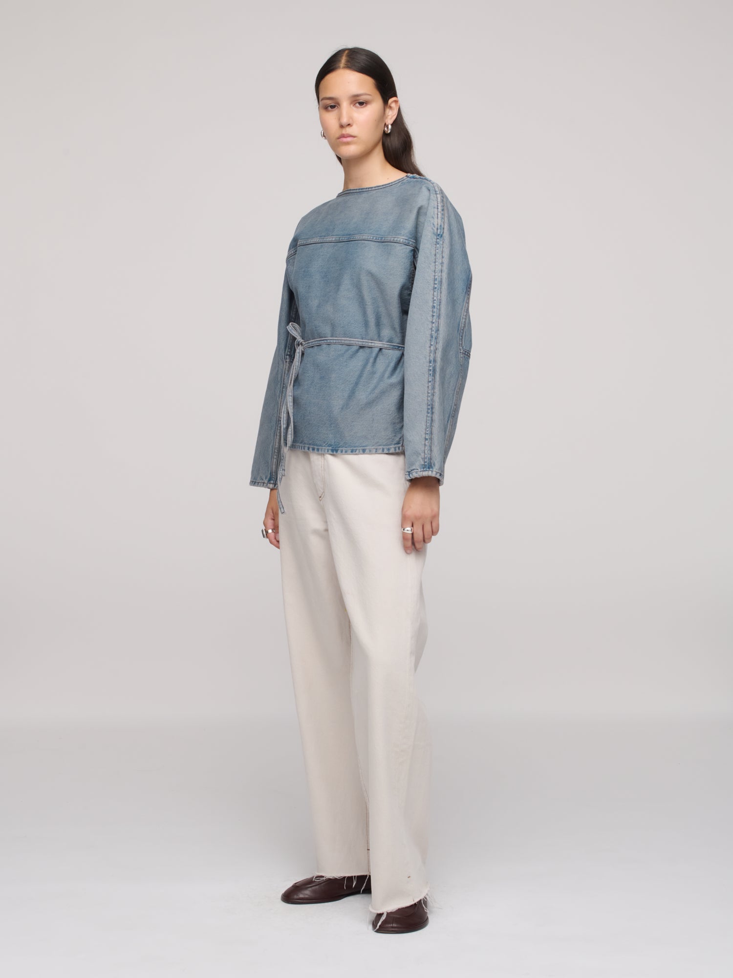 Denim Sweat Top - Worn Ink | Wear DALA – wear dala