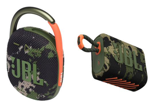 JBLの防水防塵Bluetoothスピーカーに、存在感あるカモフラ柄の新モデル