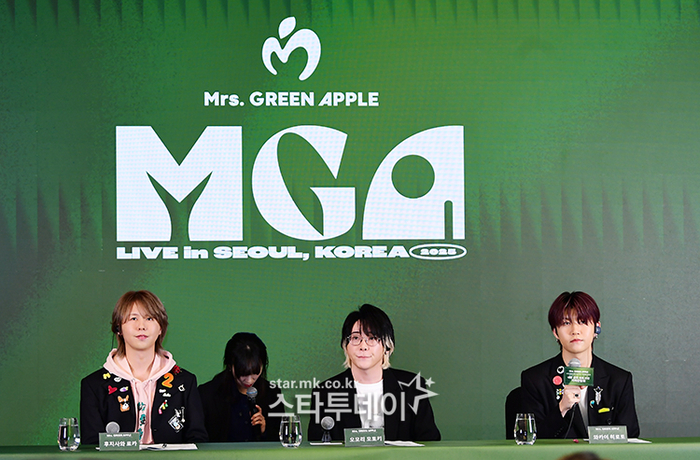 バンドのミセス·グリーンアップルがデビュー10年ぶりの来韓公演で韓国