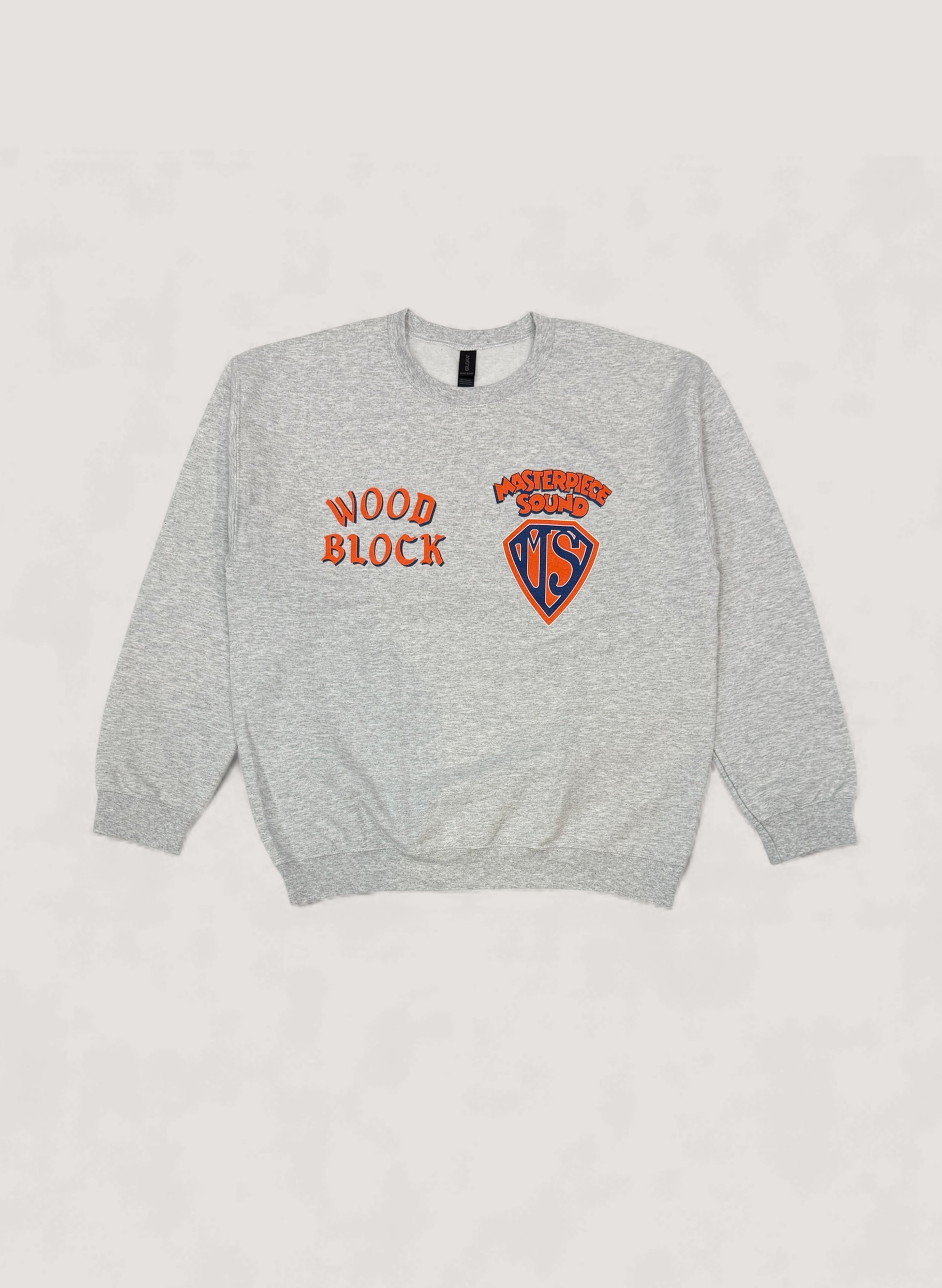 MASTERPIECE SOUND x WOODBLOCK CREW NECK SWEAT GREY (WB-25AW-016)