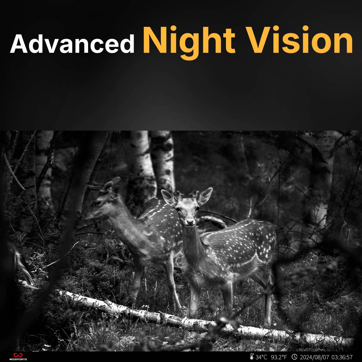 WOSPORTS G600 Trail Camera | Wildlife Camera with 4K Resolution