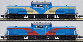 限定品】 JR DD51 1000形 ディーゼル機関車 (JR貨物試験色) セット