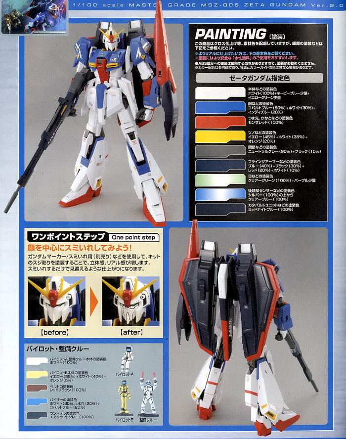 Zガンダム Ver.2.0 HDカラー (MG) (ガンプラ) - ホビーサーチ ガンプラ他