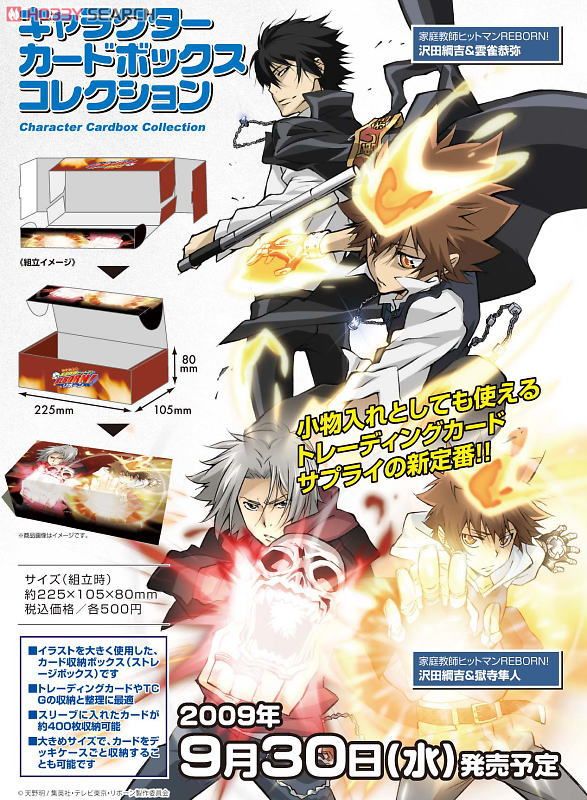 REBORN CCG BOX購入特典 セパレーター 仕切り リボーン 沢田綱吉