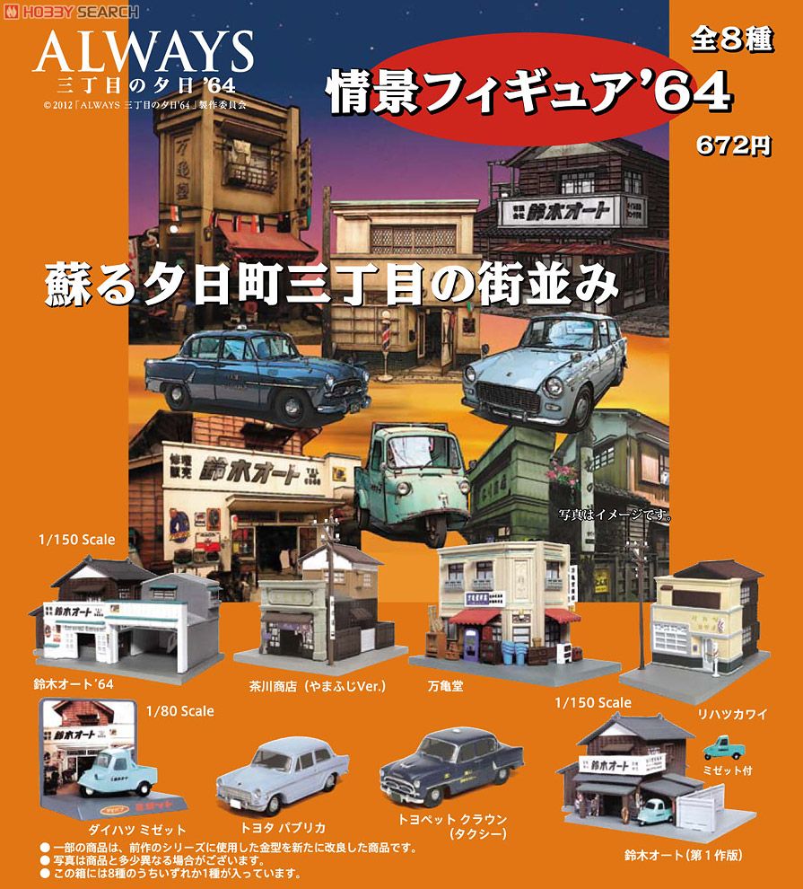 ALWAYS 三丁目の夕日`64 情景フィギュア`64 (8個セット) (鉄道模型