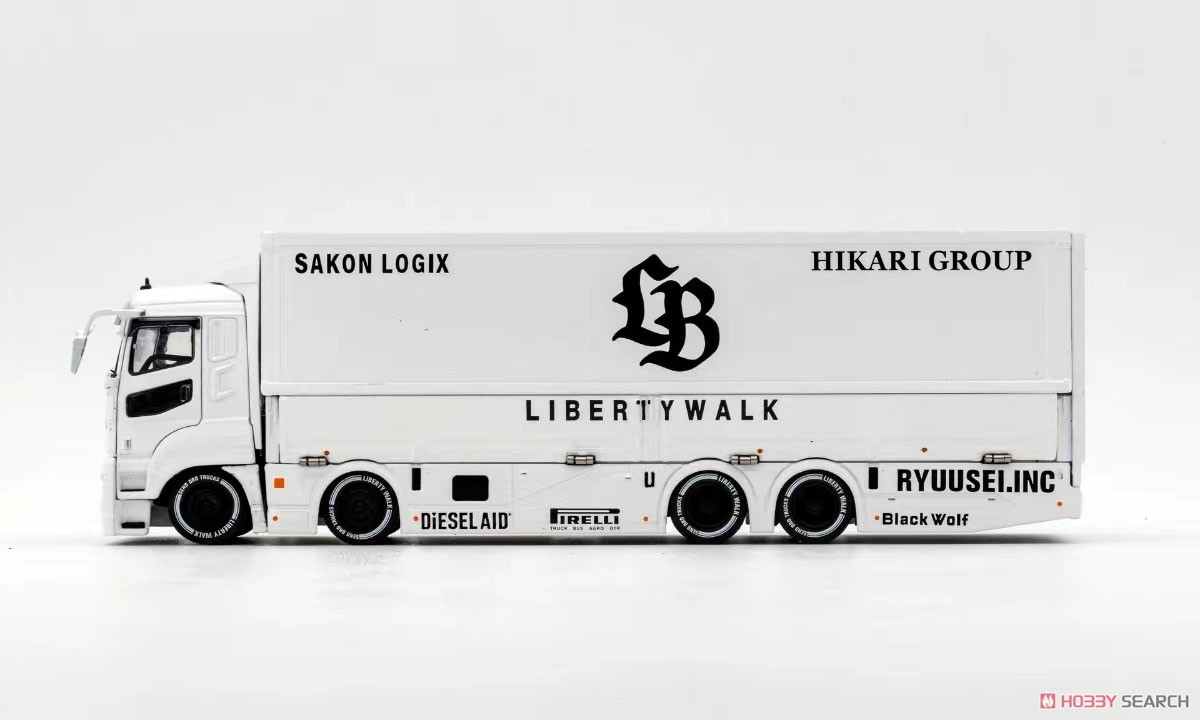 三菱LB-トラック ふそう スーパーグレート (RHD) ホワイト (ミニカー