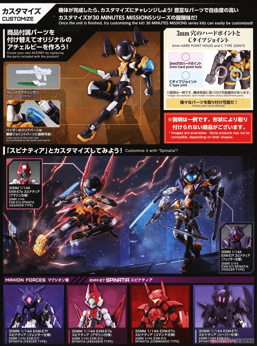 30MM EXM-H15D アチェルビー(TYPE-D) (プラモデル) - ホビーサーチ