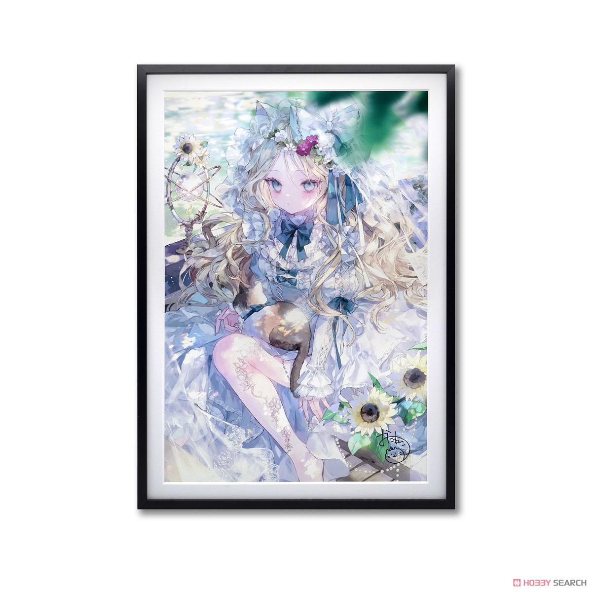 50枚限定】 おにねこ先生直筆サイン入り X-ART製 A3+サイズジークレー