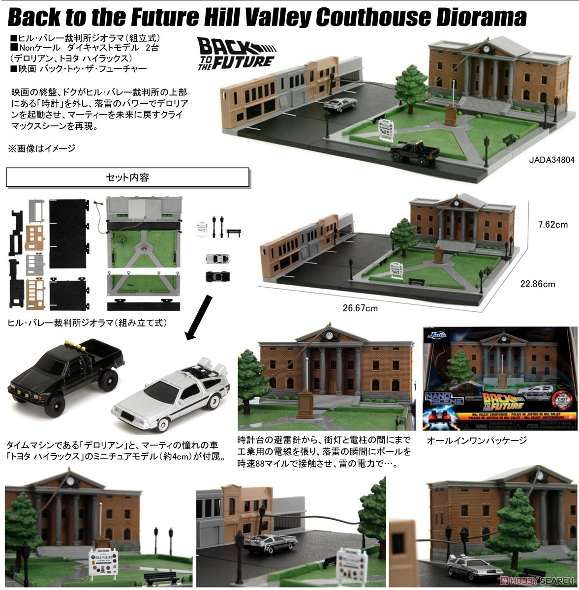 バック・トゥ・ザ・フューチャー ヒル・バレー裁判所 ジオラマセット
