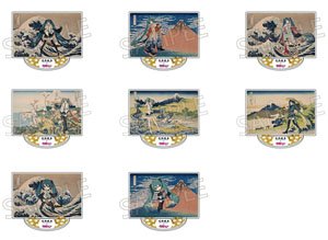 葛飾北斎×初音ミク シリアルナンバー入りA3アクリルパネル 冨嶽三十六