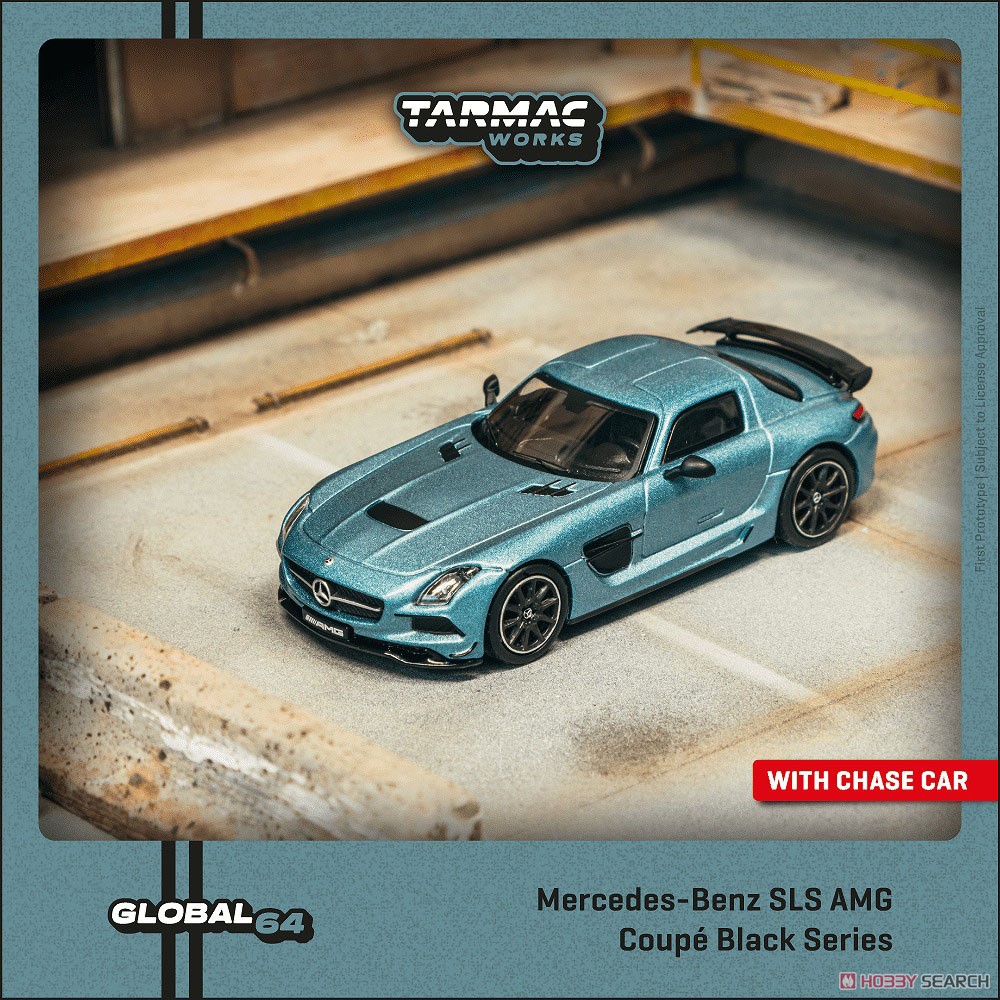 Mercedes-Benz SLS AMG Coupe Black Series Matte Blue (ミニカー