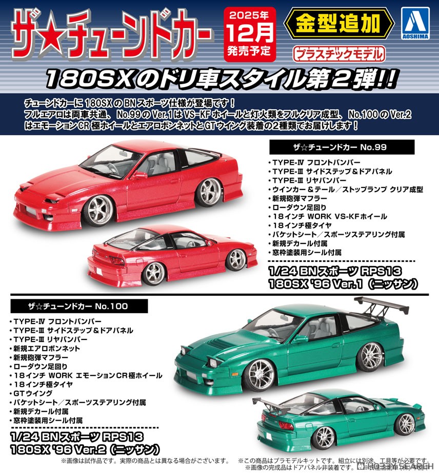BNスポーツ RPS13 180SX `96 Ver.2(ニッサン) (プラモデル) - ホビー
