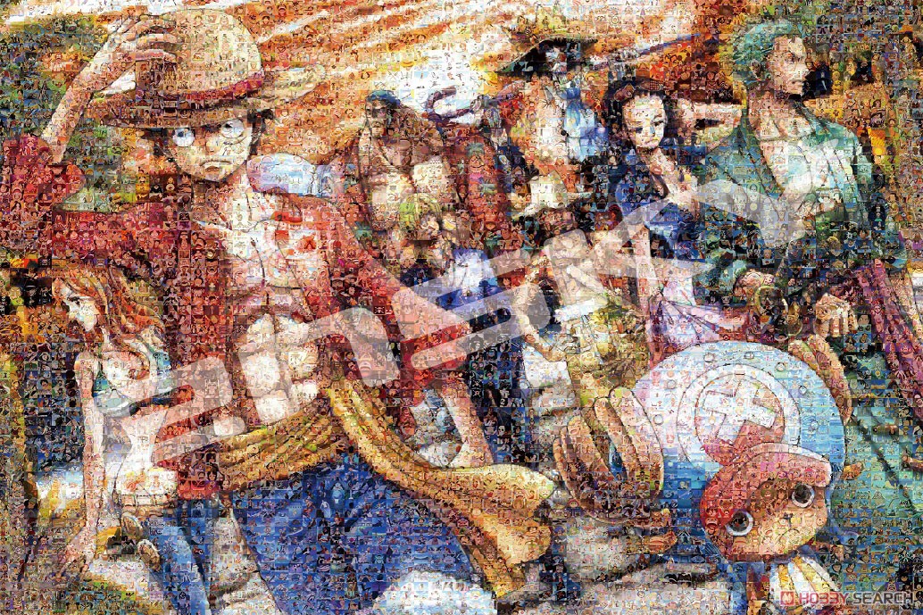 One Piece No.1000-586 One Piece Mosaic Art [Landing] (Jigsaw