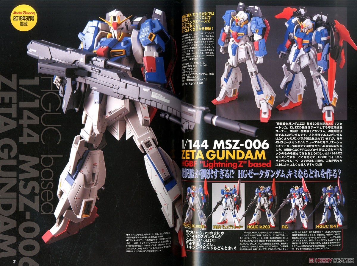 モデルグラフィックス ガンダムアーカイヴス 『機動戦士ガンダム/Z