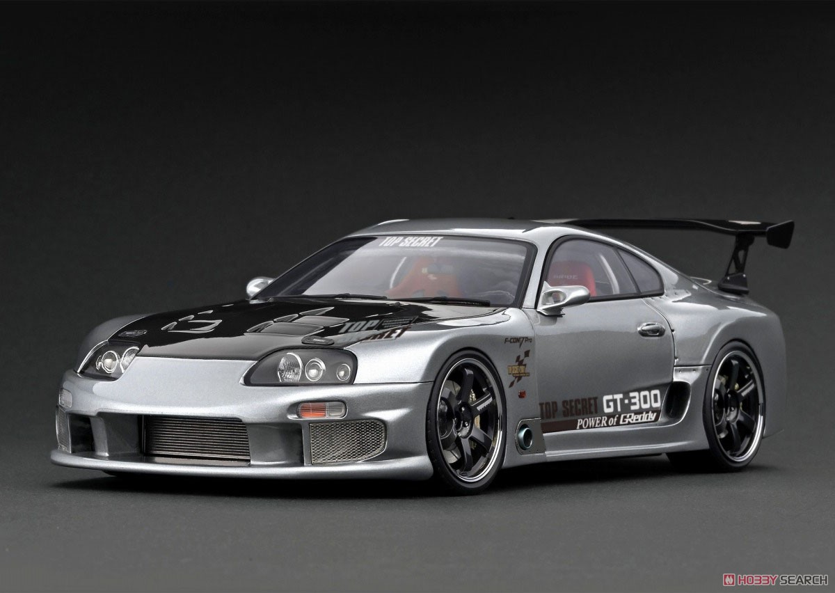 TOP SECRET GT300 Supra (JZA80) Silver (ミニカー) - ホビーサーチ