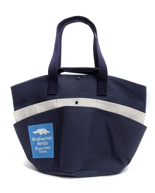 rough & swell - GARDENER TOTE キャンバス トートバッグ (ネイビー