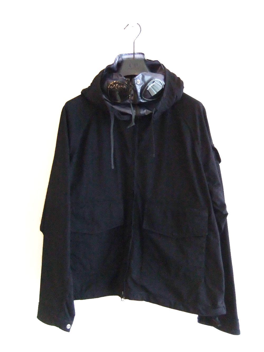 C.P. COMPANY - KNITTED NYLON JERSEY EXPLORER JACKET (ダーク