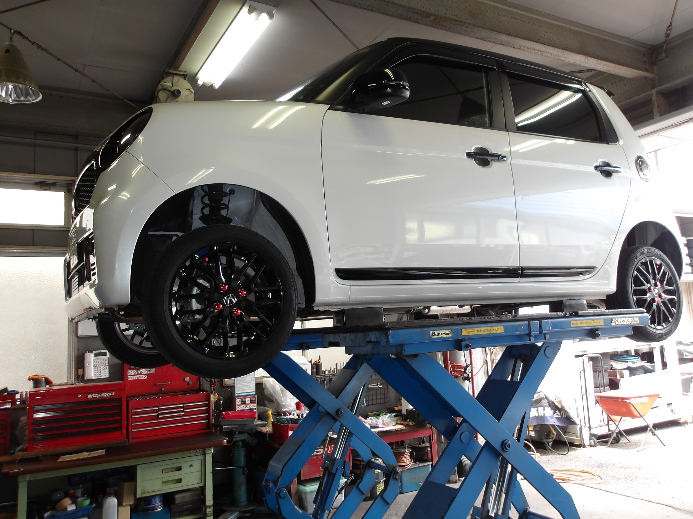 NｰONE（JG3）タナベ製補強パーツ「SUSTEC：アンダーブレース（フロント