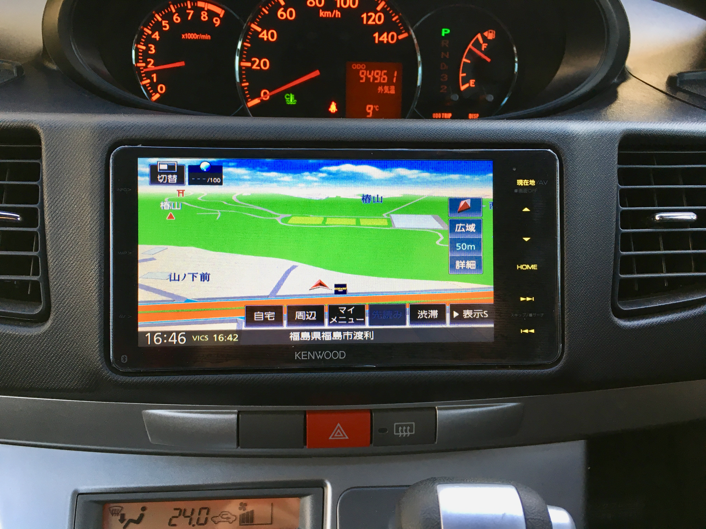 L175SムーヴカスタムにKENWOODの彩速ナビMDV-M705Wインストール