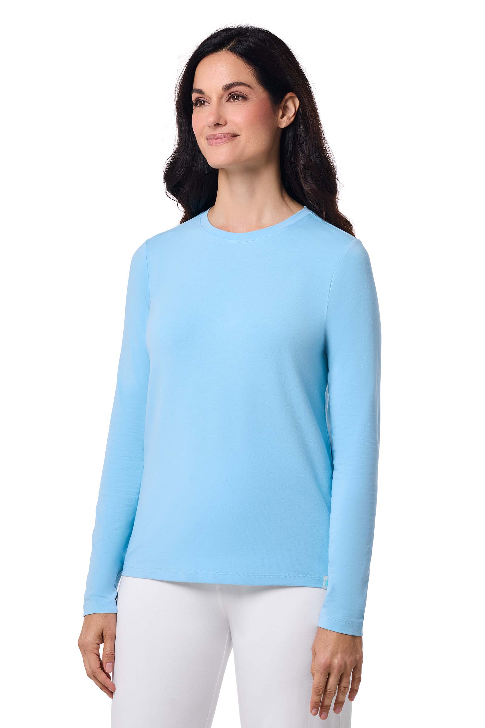 Women's Morada Everyday Long Sleeve T-Shirt | Misty Aqua UPF 50+