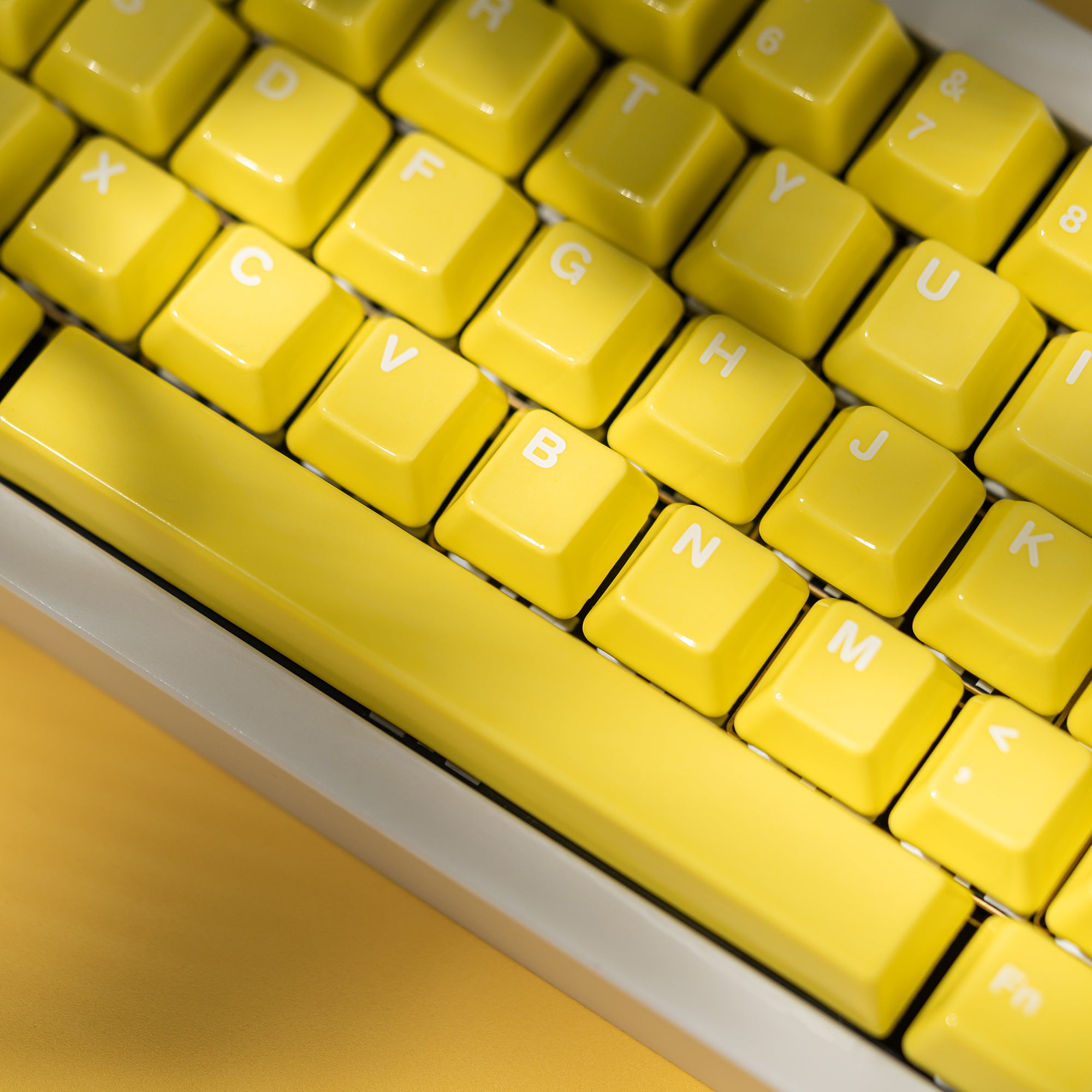 114-Key Yellow Keycaps | CeraKey