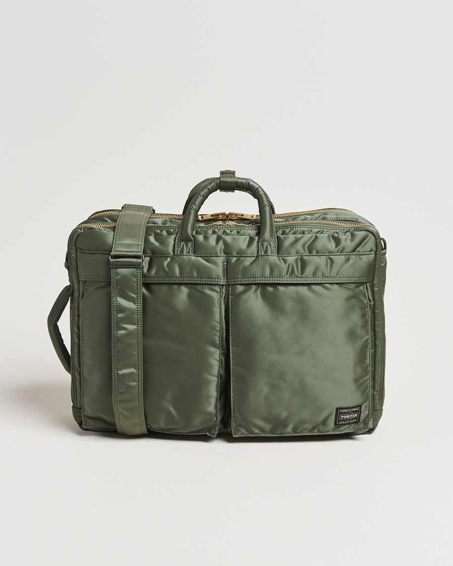 Porter-Yoshida & Co. Tanker 3Way Briefcase Sage Green at