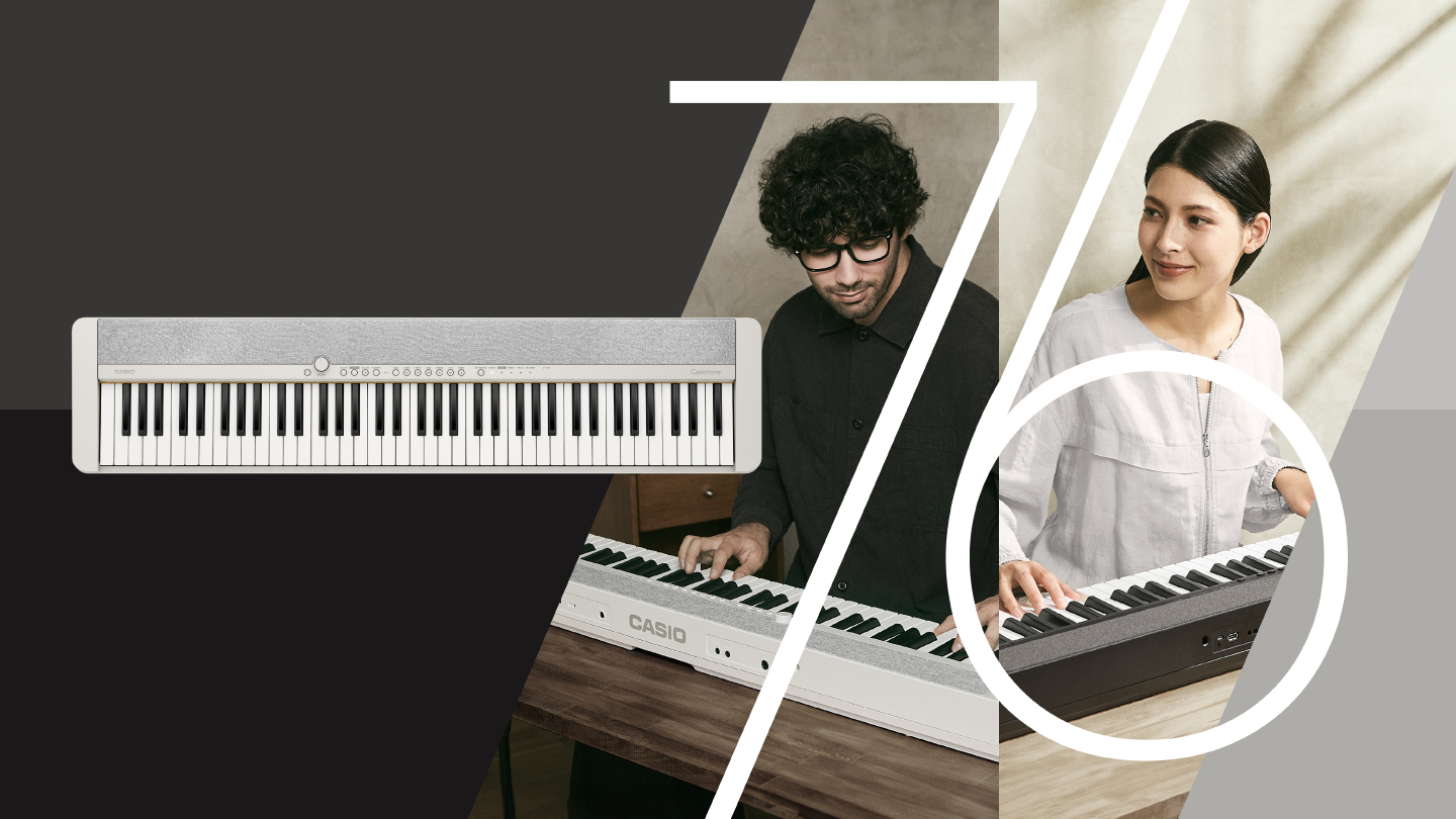 コンパクトサイズと迫力ある音を両立した76鍵盤の電子キーボード | CASIO