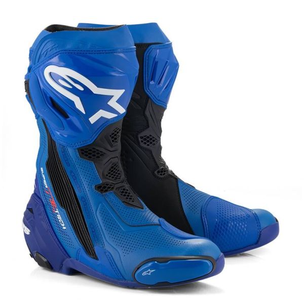 Buy Alpinestars Supertech R Vented 713 Blue Black + Free Shipping!