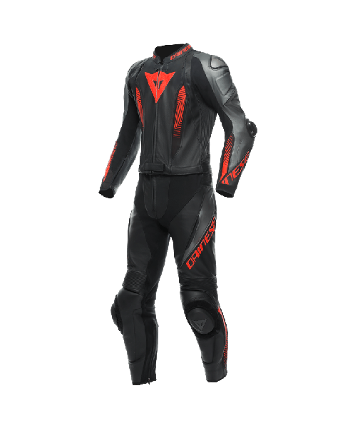 Buy the Dainese Laguna Seca 5 2PCS Leather Suit Black/Anthracite