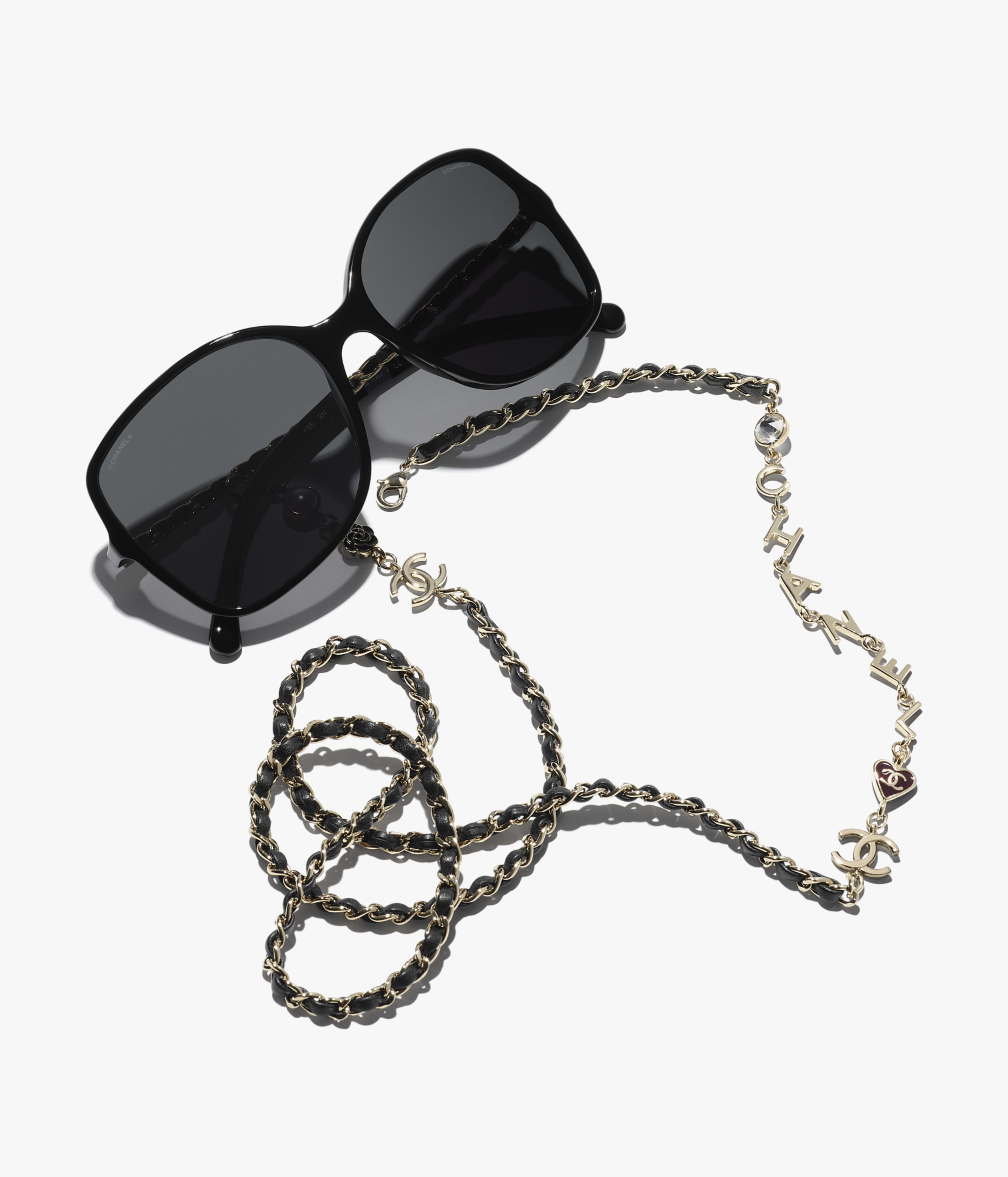 CHANEL サングラス: スクエア シェイプ サングラス, アセテート