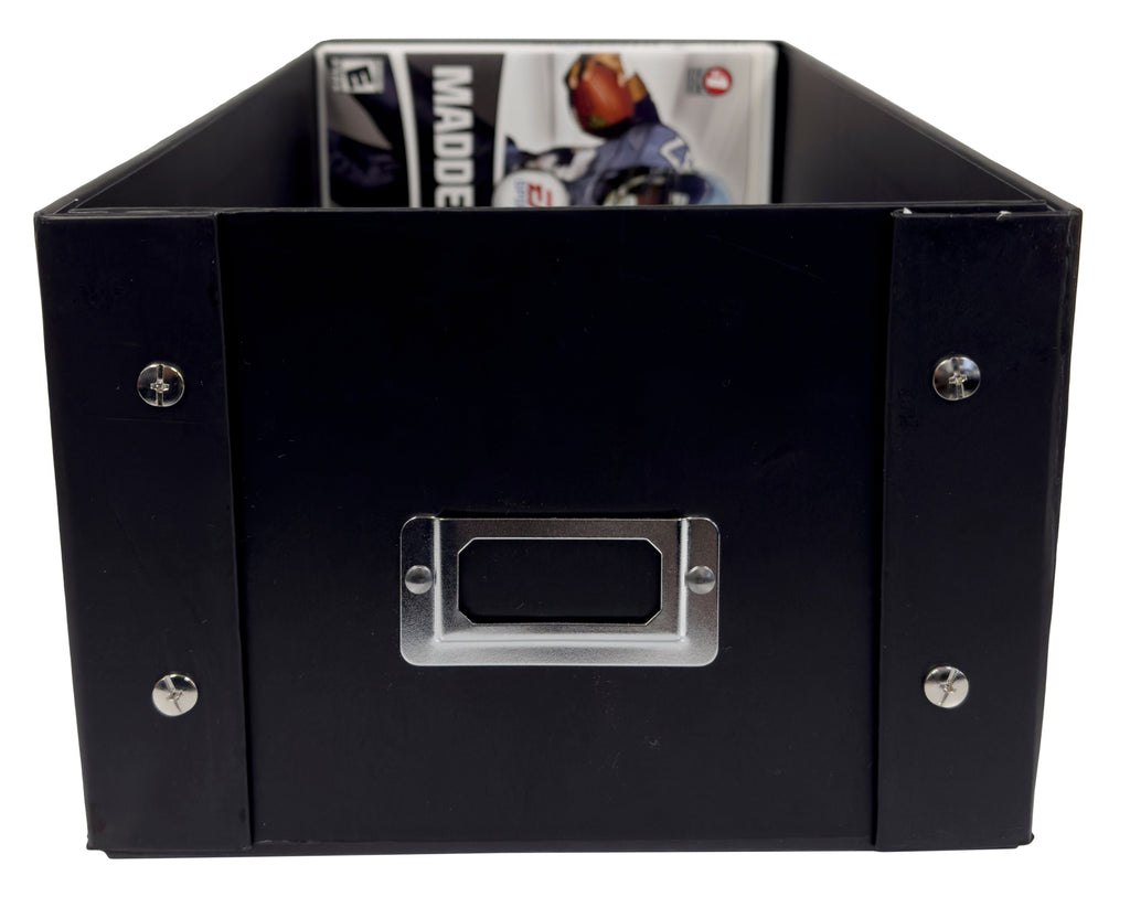 CheckOutStore Black DVD Cases Storage Box (Holds 25 Cases