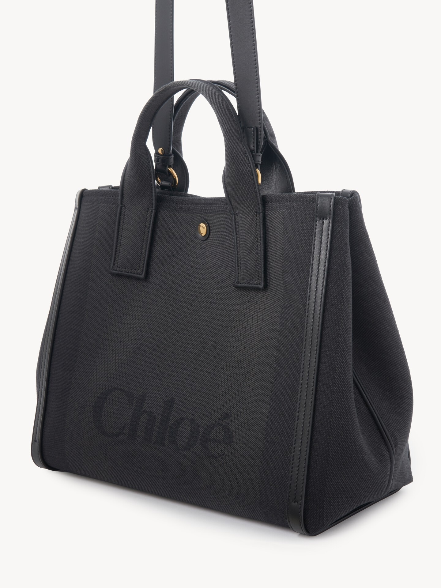 キャンバス製Chloé Carryトートバッグ 黒 - Chloé
