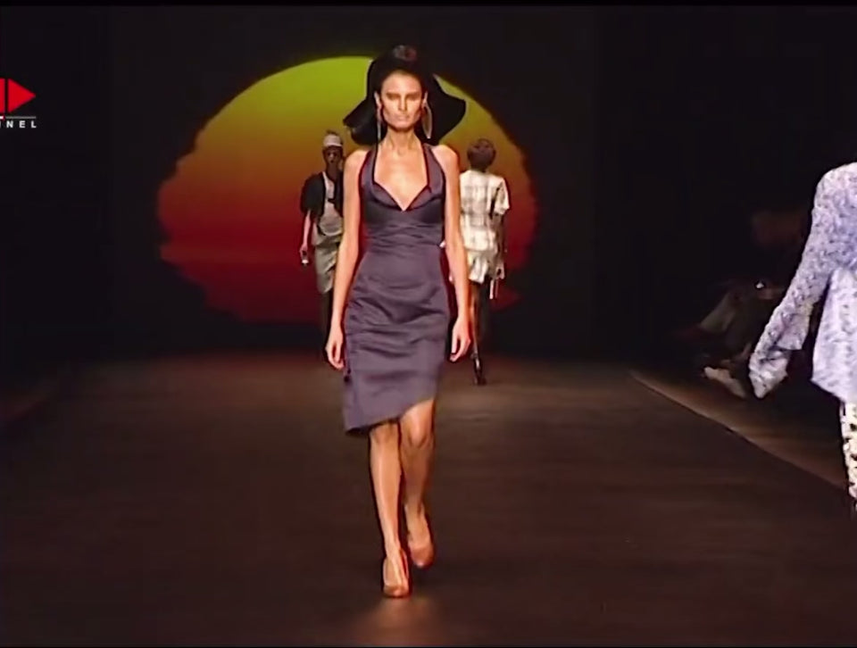 ARCHIVE - 2009 Vivienne Westwood Red Label Black Halter-Neck Top