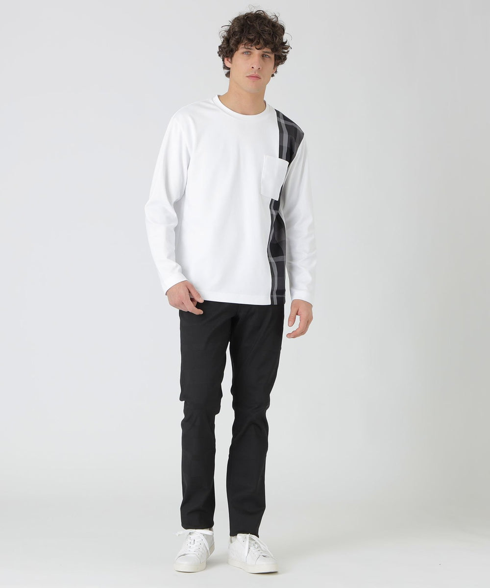 一部店舗限定】サイドチェックカットソー（カットソー）｜BLACK LABEL