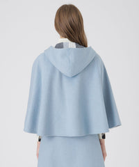 取扱店舗限定】クレストブリッジチェックリバーポリウールケープコート