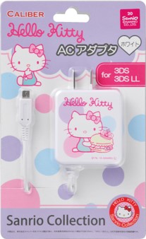 3DS／3DSLL用 ハローキティACアダプタ | 3DSLL用 周辺機器アクセサリー