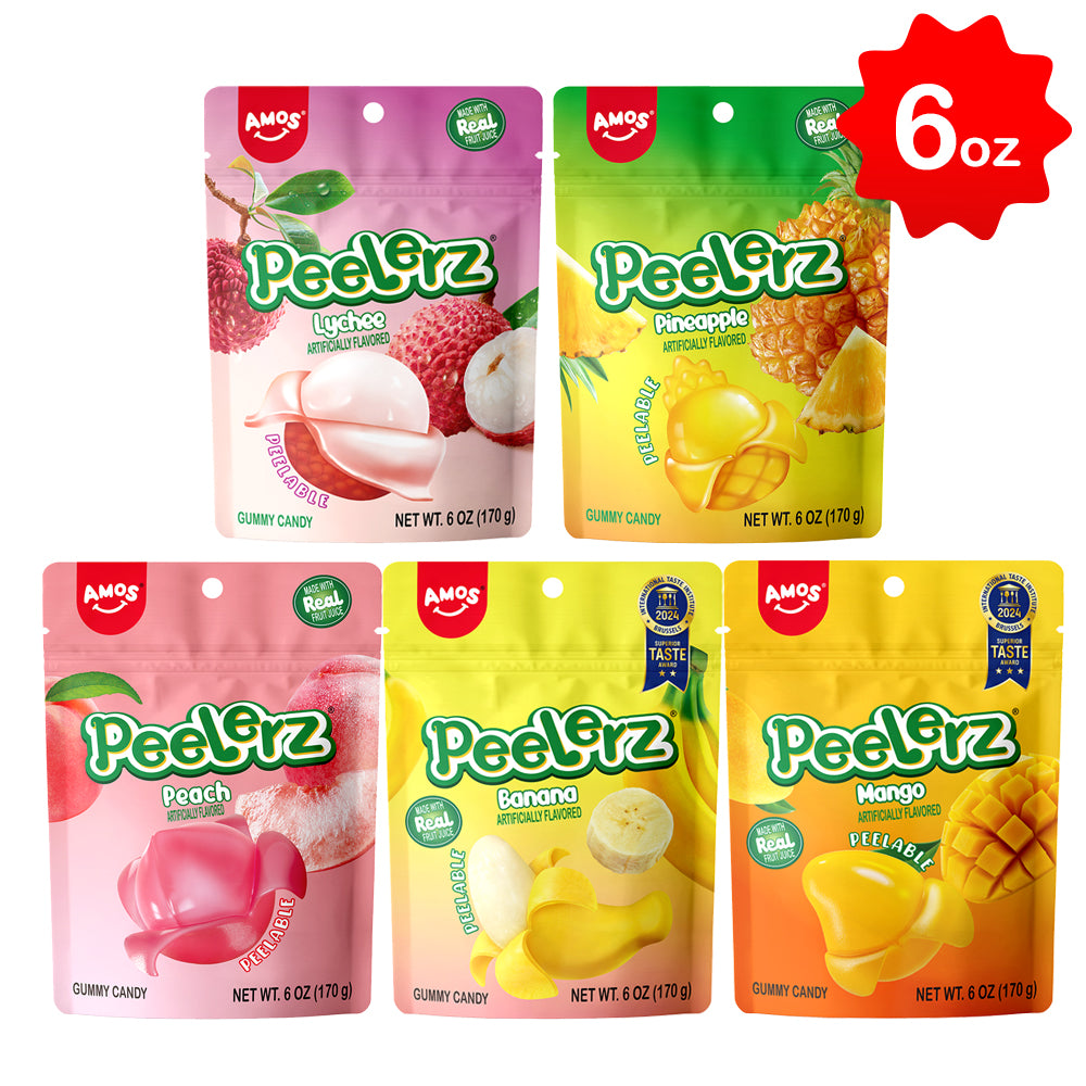 Peelerz - Peelable Gummy Mix Flavor - 6oz/bag – Amos Sweets