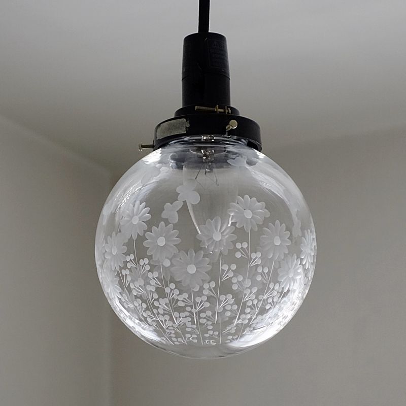 ポンポン花切子138ペンダントライト クリア 藤本幸治 アトリエ Ansan