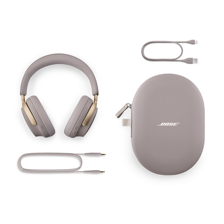 Bose QuietComfort Ultra Headphones, Sandstone with Portable