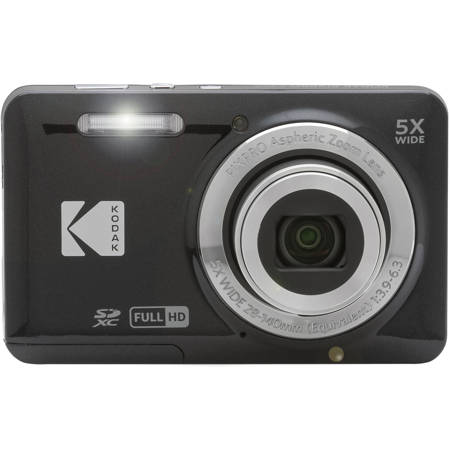 Kodak PIXPRO FZ55 Friendly Zoom Digital Camera, Black, With SD
