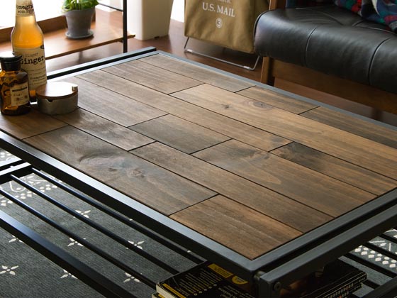 ヴィンテージ ウッド センターテーブル Zigt (ジグト) | 家具