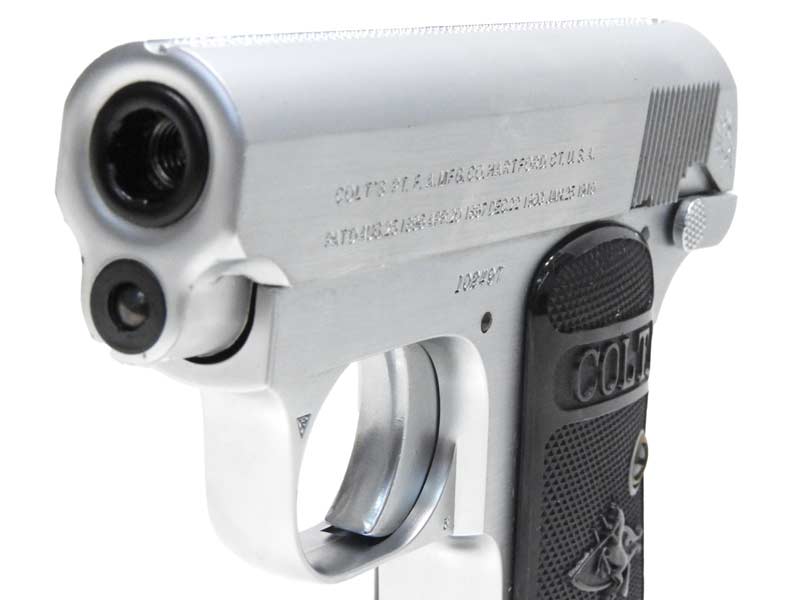 コクサイ] コルト ポケット .25オート シルバー 発火モデルガン 動作