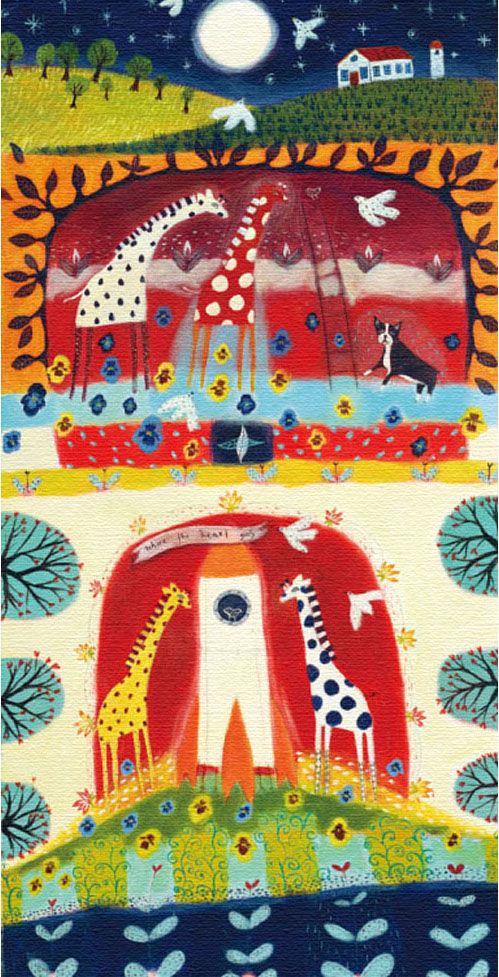 カレン・ホイプティング 絵画 (版画/キャンバスジクレー) ハートは何処