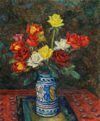 大久保作次郎 「長春花」 油彩8号｜【Arts Ship】のむら画廊