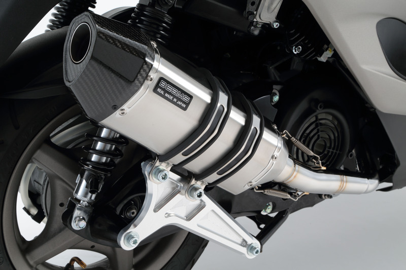 BEAMS シェイプスエアマフラー YAMAHA シグナスx1〜3型 BEAMS（ビームス） シェイプスクエアマフラー シグナスX FI YAMAHA